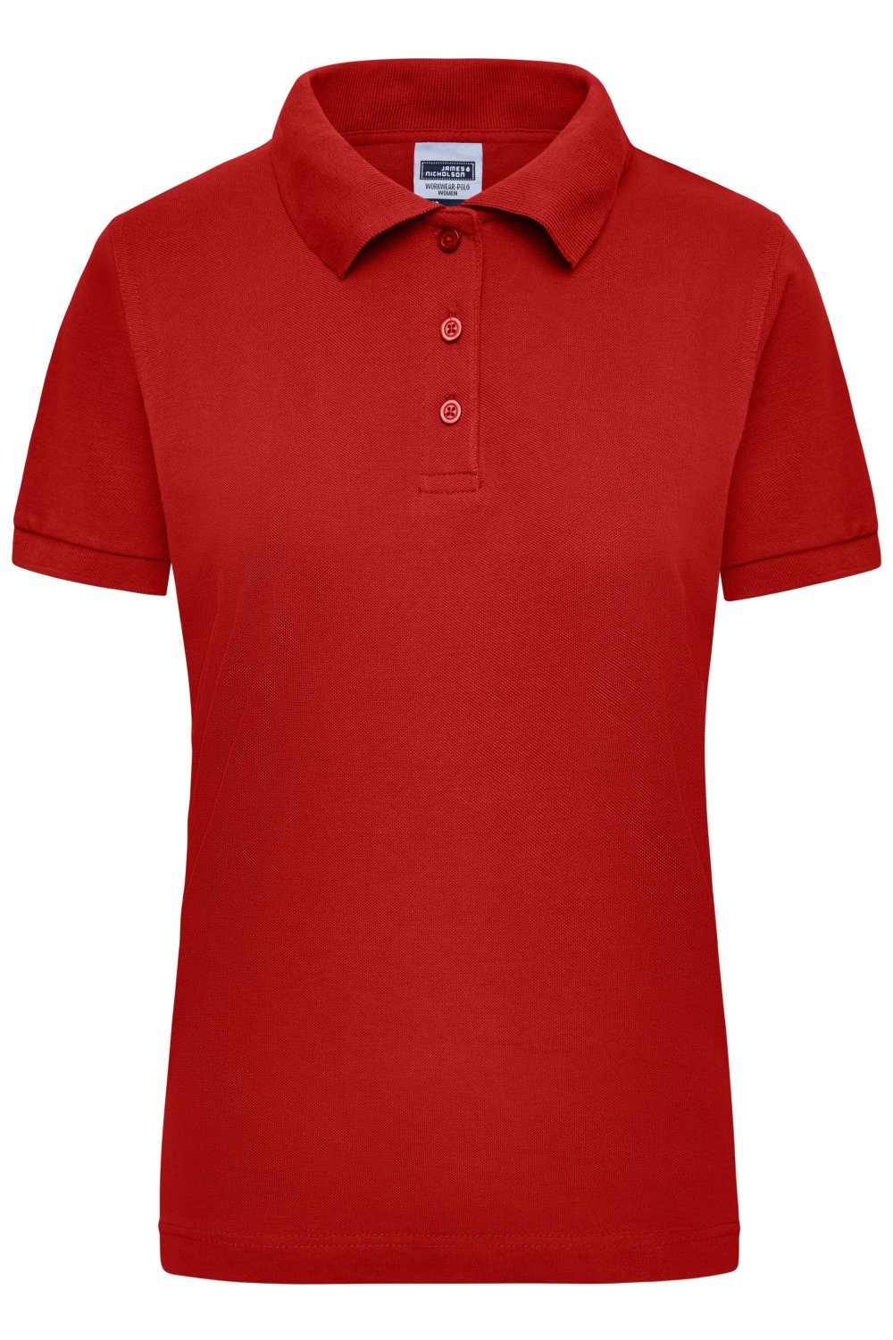 Daiber Workwear Polo Women in Red – Vorderansicht