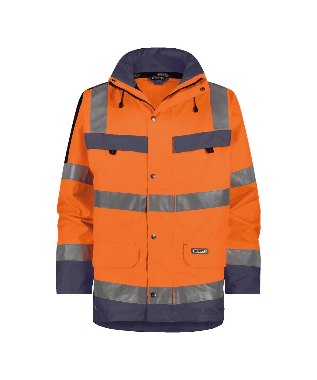 DASSY® Atlantis in Neonorange/Dunkelblau – Vorderansicht
