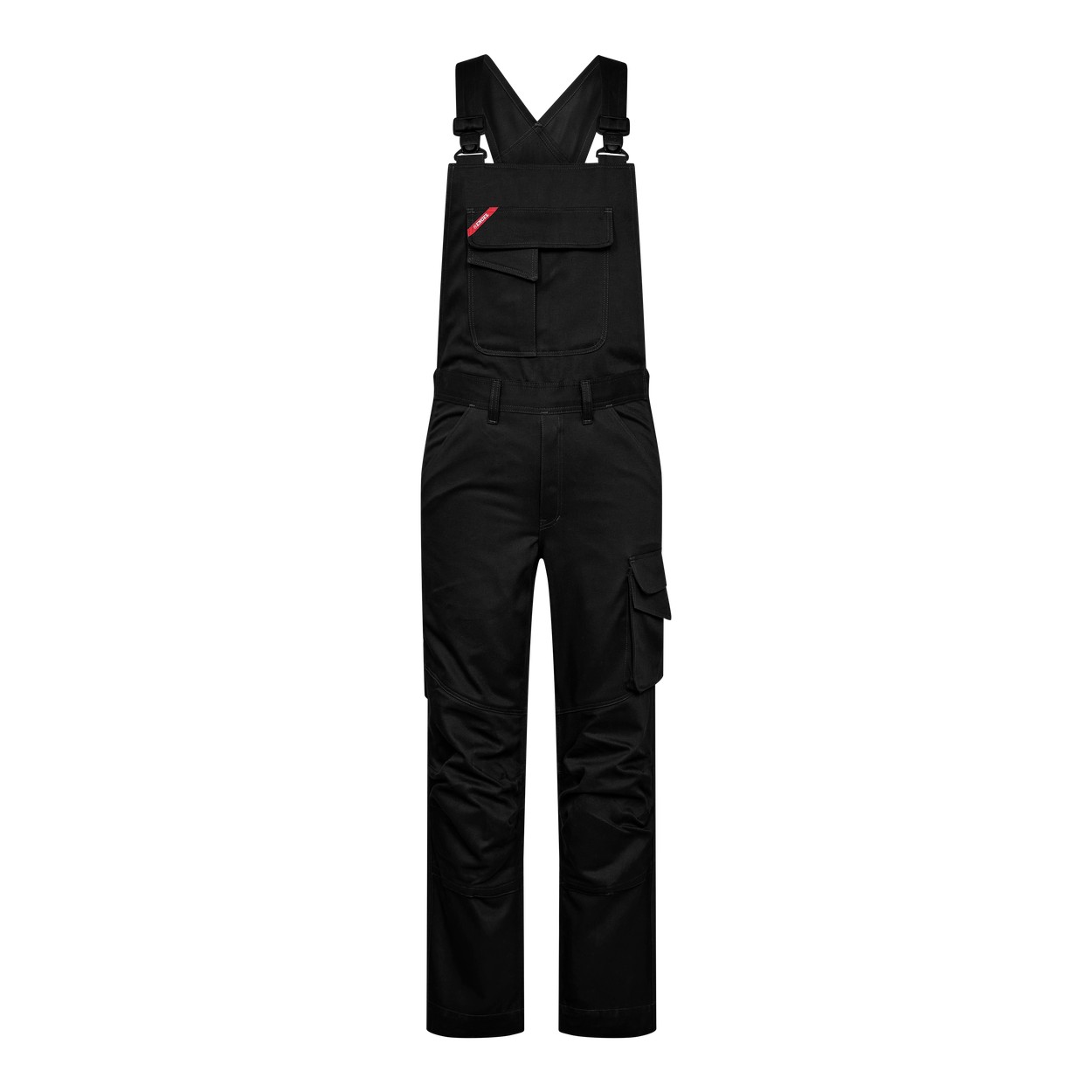 ENGEL WelCot 3130-570 Latzhose in Schwarz – Vorderansicht