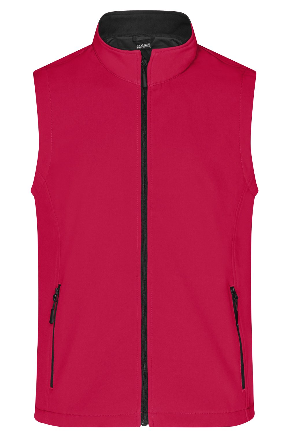 Daiber Men's Promo Softshell Vest in Red/Black – Vorderansicht