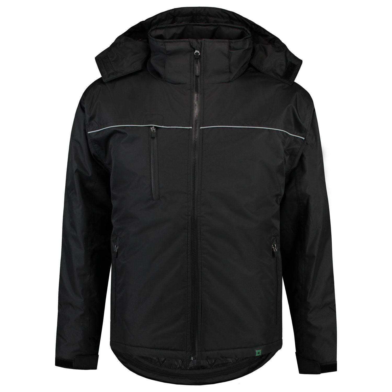 TRICORP Midi Parka Rewear in Black – Vorderansicht