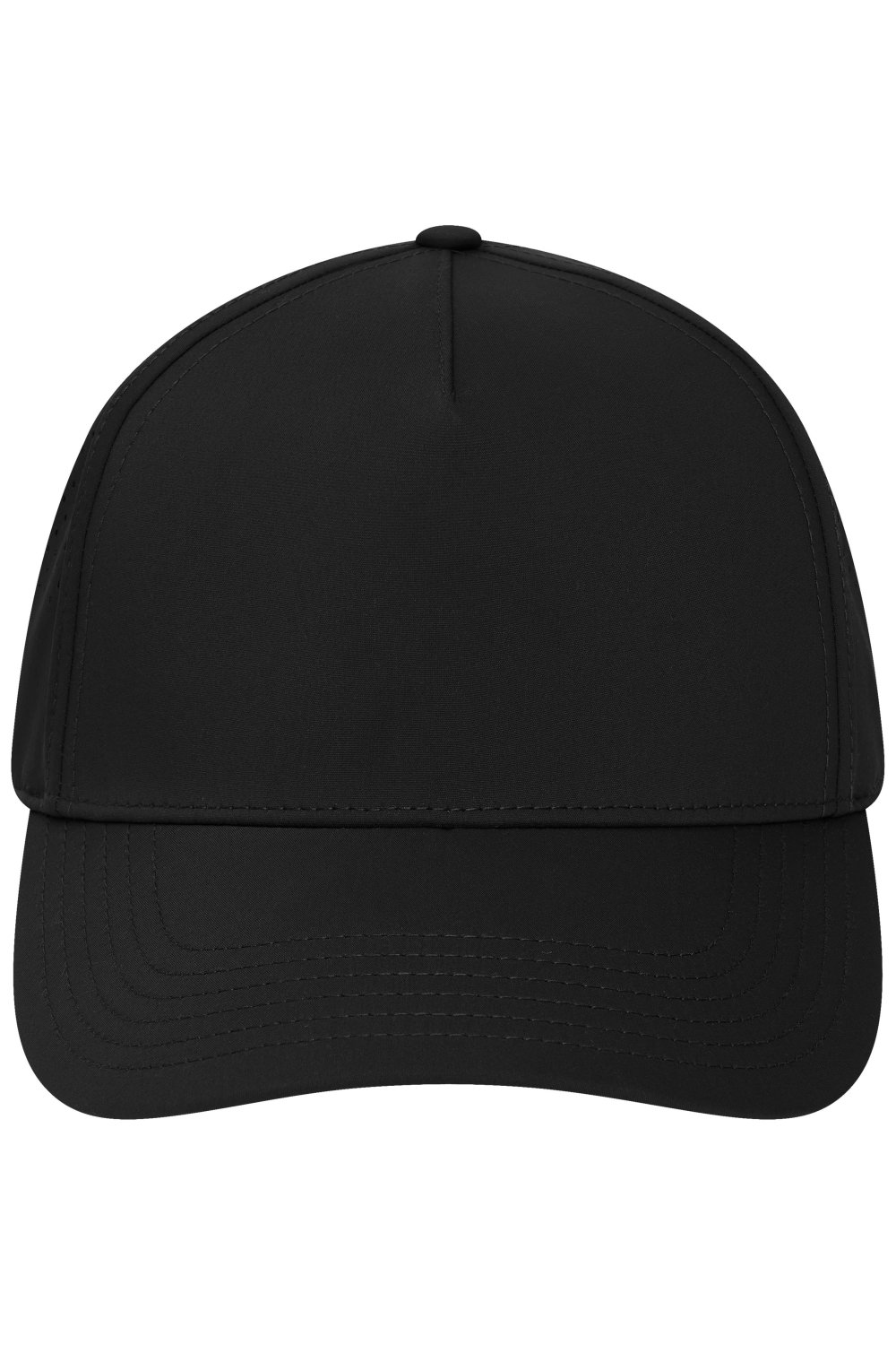 Daiber 5 Panel Laser-Cut Cap in Black – Vorderansicht