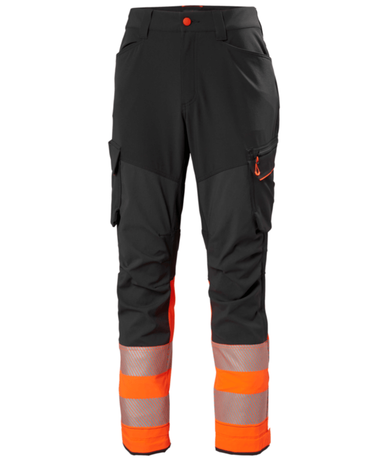 Helly Hansen Workwear ICU BRZ CARGO PANT CL 1 in Orange/Anthrazit – Vorderansicht