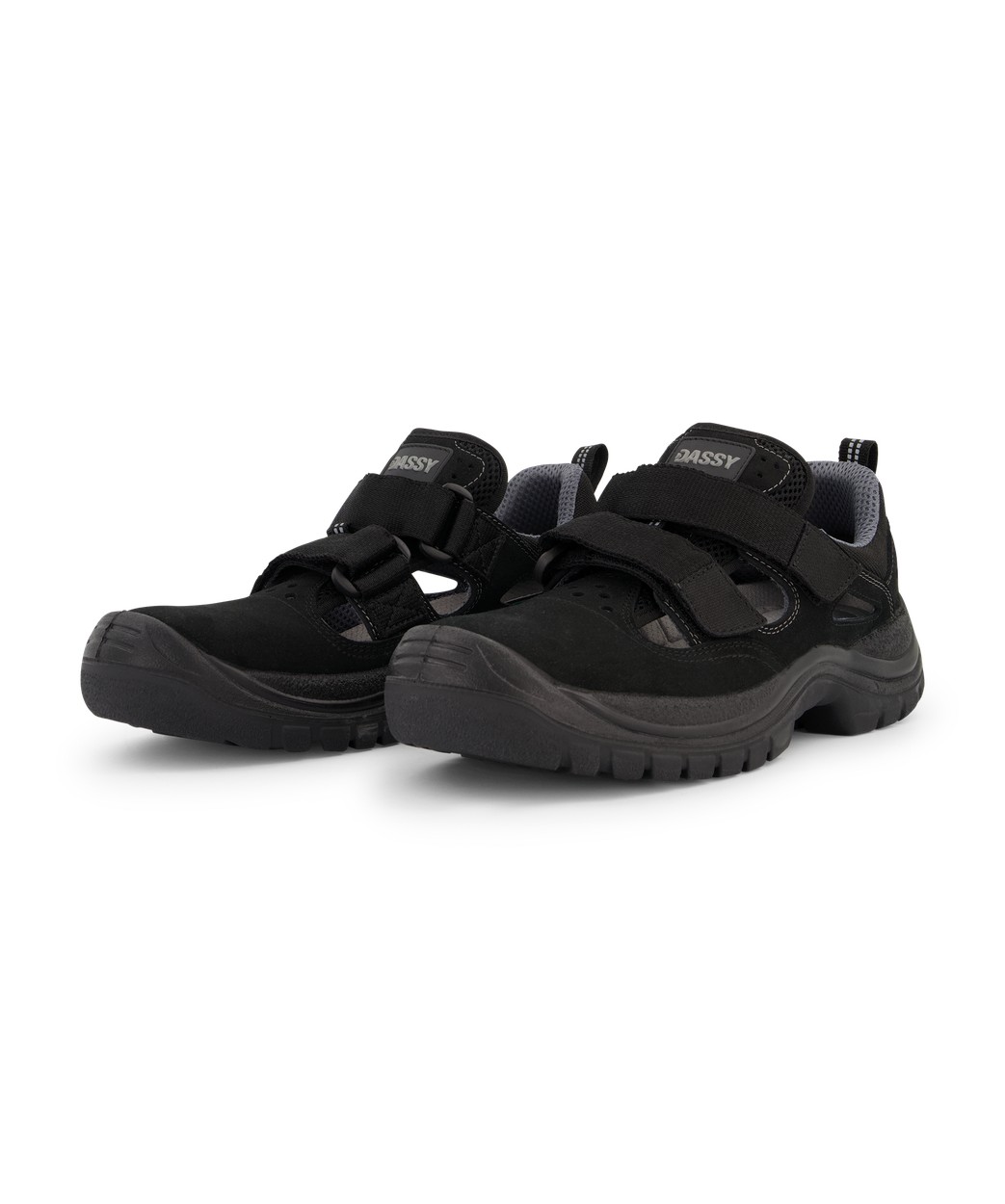 DASSY® Achilles S1PL FO SR in Schwarz – Vorderansicht