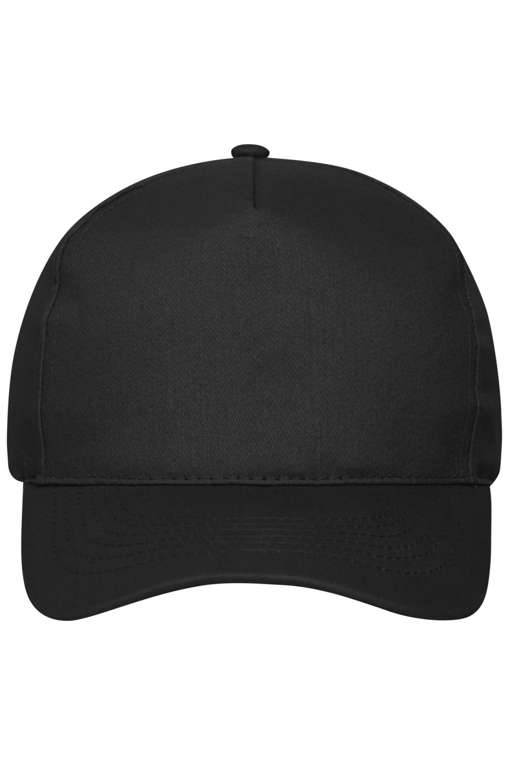 Daiber 5 Panel Cap Organic Cotton in Black – Vorderansicht
