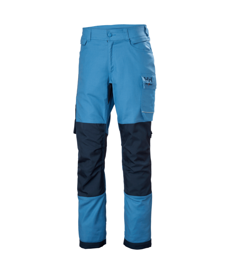 Helly Hansen Workwear OXFORD 2.0 CNCT PANT in Marine/Stein Blau – Vorderansicht