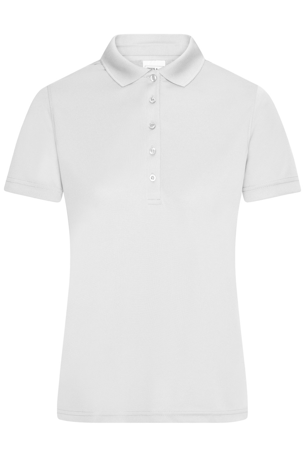 Daiber Ladies' Active Polo in White – Vorderansicht