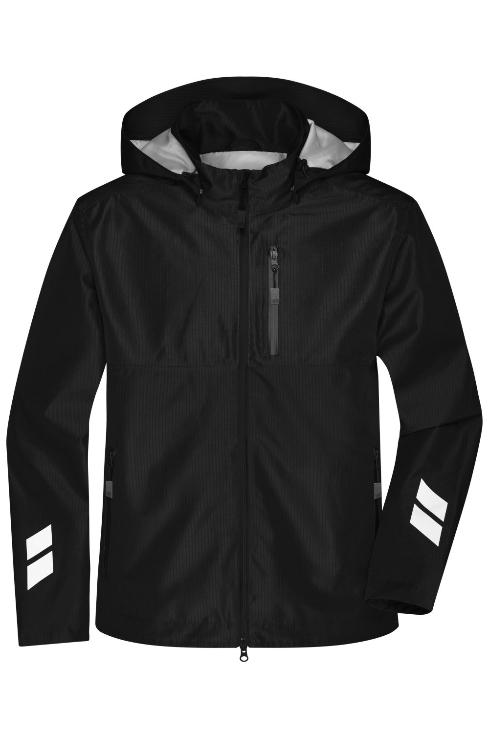 Daiber Hardshell Workwear Jacket GRS in Black/Black – Vorderansicht