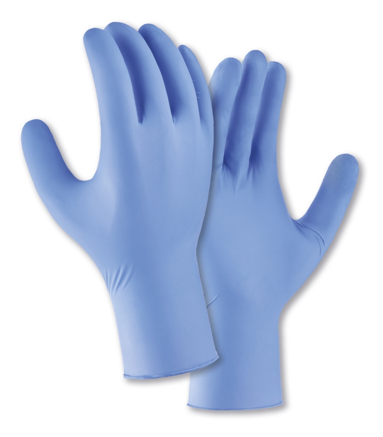 teXXor® Nitril-Einweg-Handschuhe in Lavendel – Vorderansicht