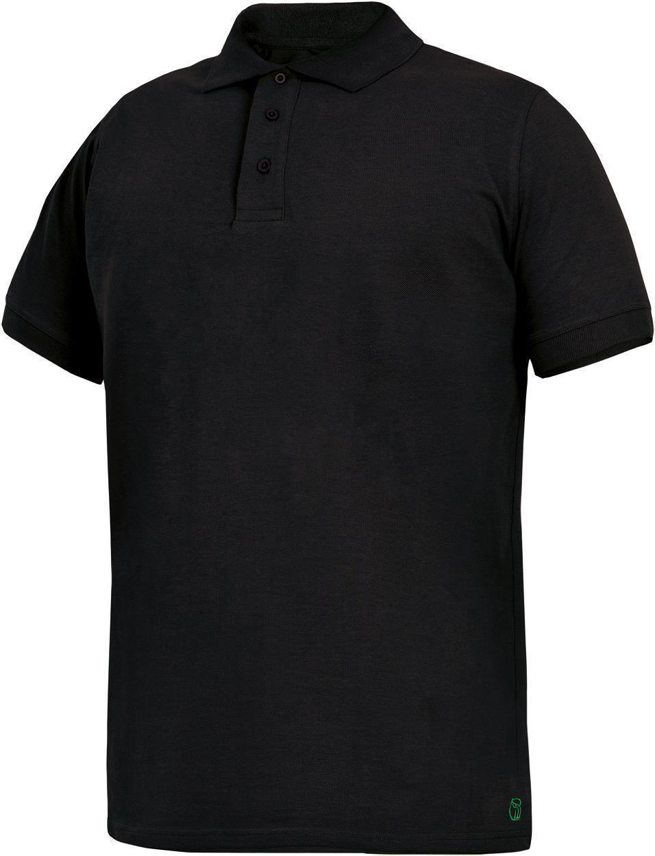 Leibwächter Polo-Shirt Andi LWU Classic Line in Schwarz – Vorderansicht