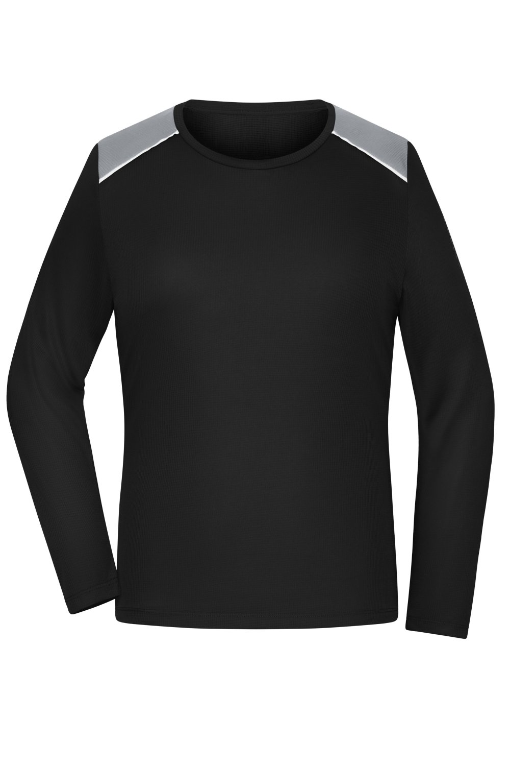 Daiber Ladies' Running Shirt Longsleeve GRS in Black – Vorderansicht