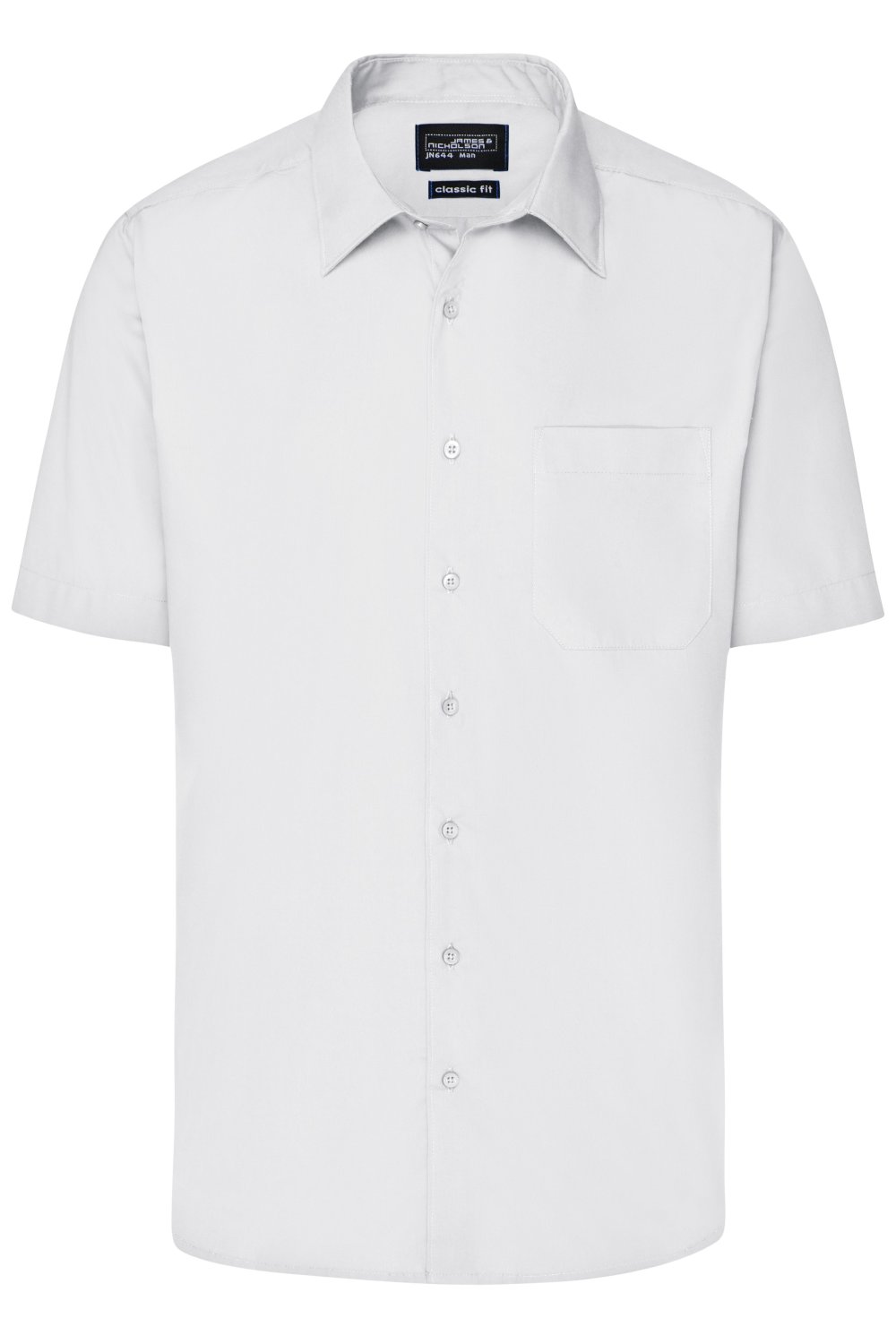 Daiber Men's Business Shirt Short-Sleeved in White – Vorderansicht