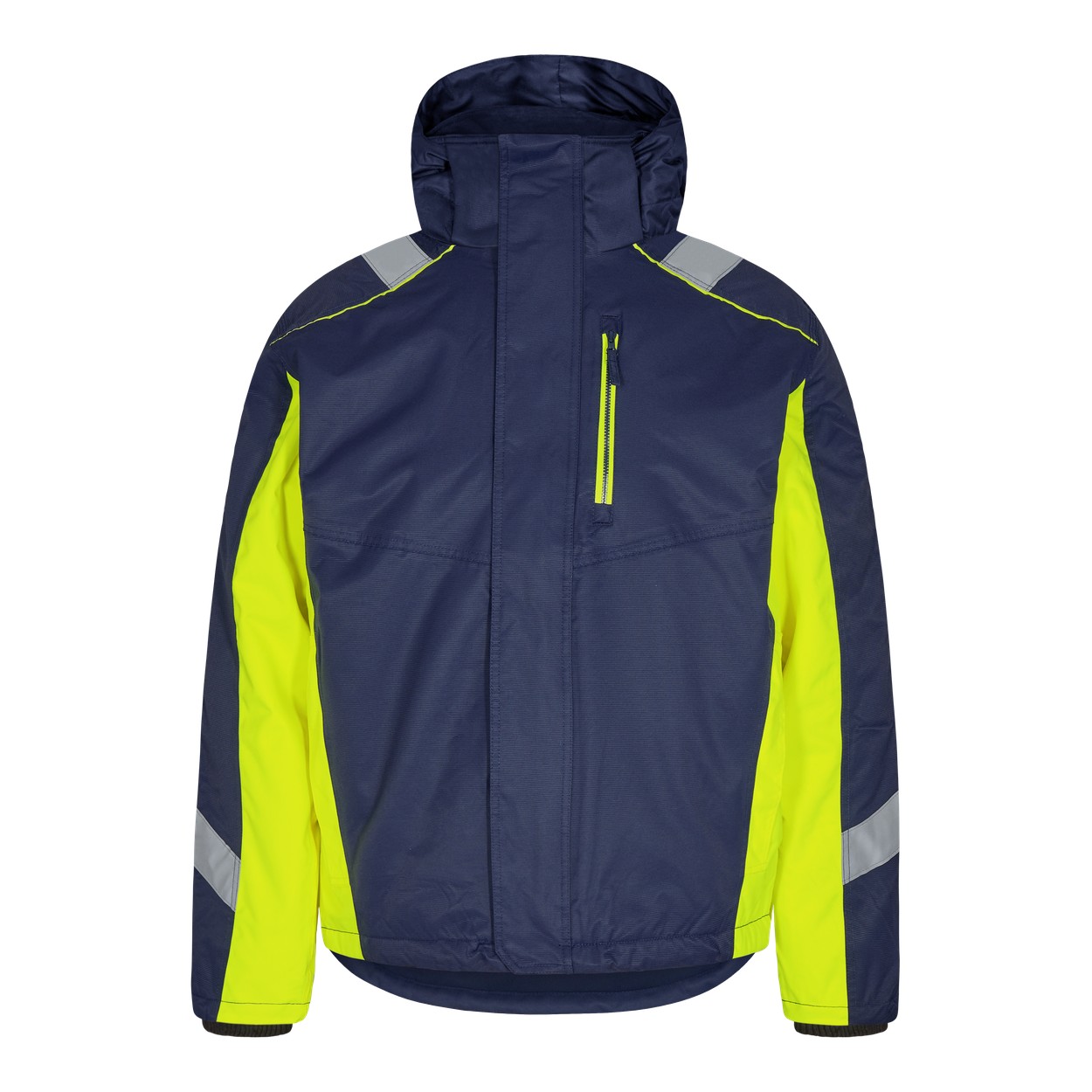 ENGEL Cargo 1871-354 Winterjacke in Blue Ink/Gelb – Vorderansicht