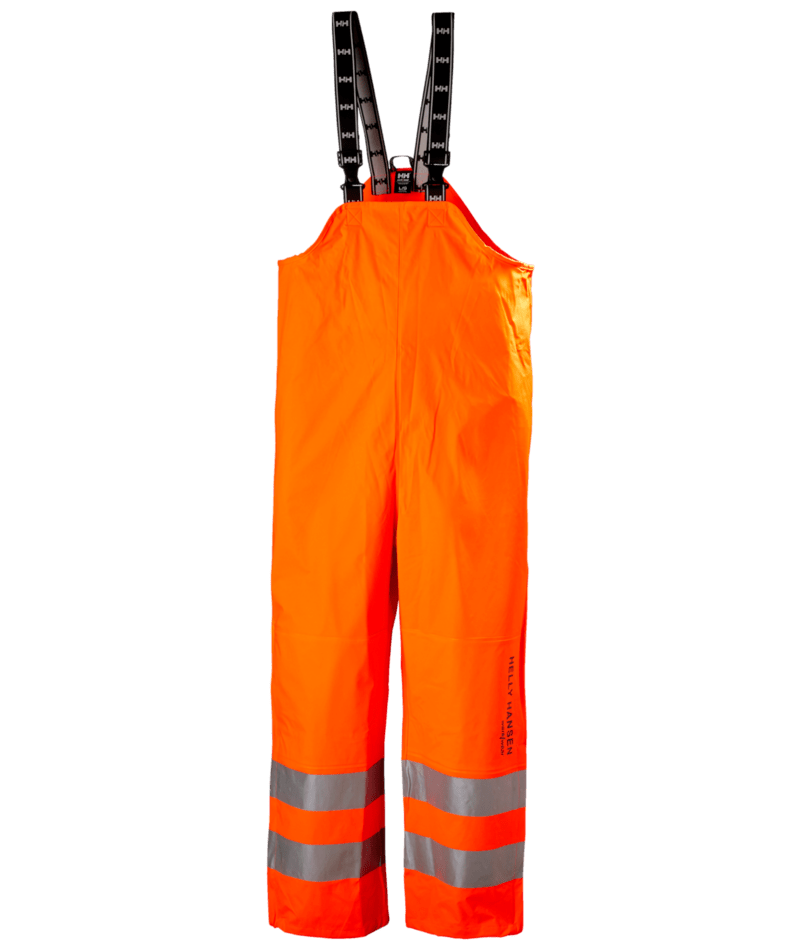 Helly Hansen Workwear ALTA RAIN BIB in Hv Orange – Vorderansicht