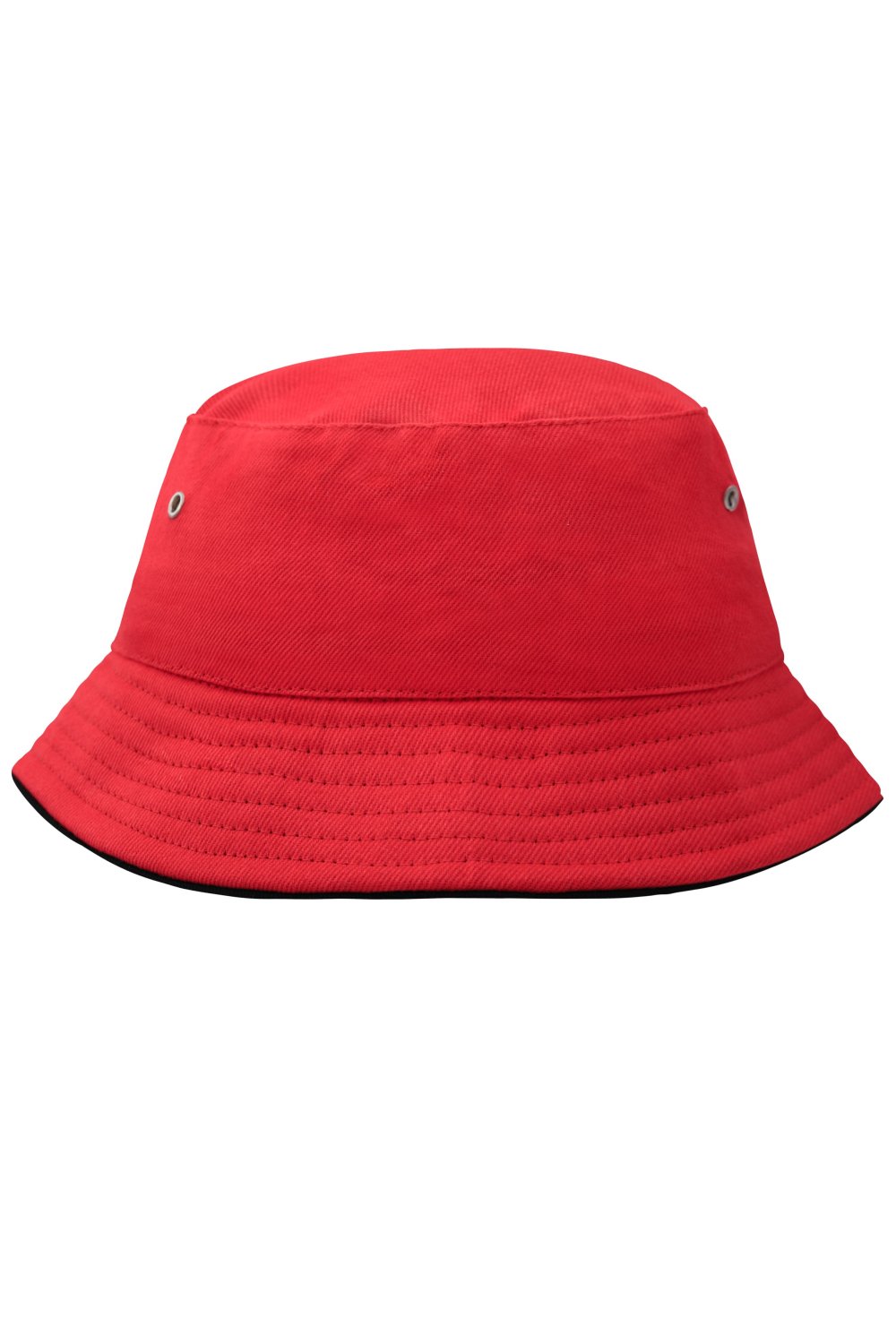 Daiber Fisherman Piping Hat for Kids in Red/Black – Vorderansicht