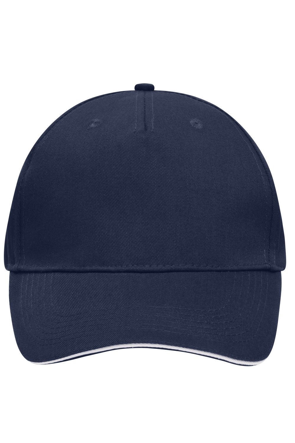 Daiber 5 Panel Sandwich Cap in Navy/White – Vorderansicht