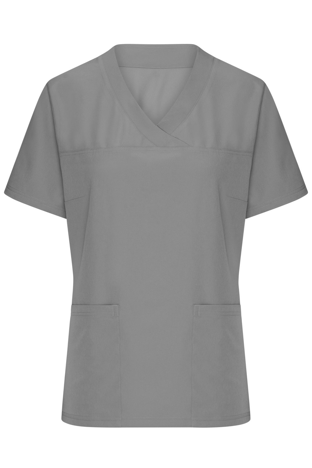 Daiber Ladies' Stretch-Kasack in Mid-Grey – Vorderansicht