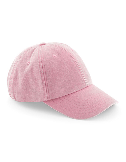 Beechfield Low Profile Vintage Cap in Vintage Dusky Pink – Vorderansicht