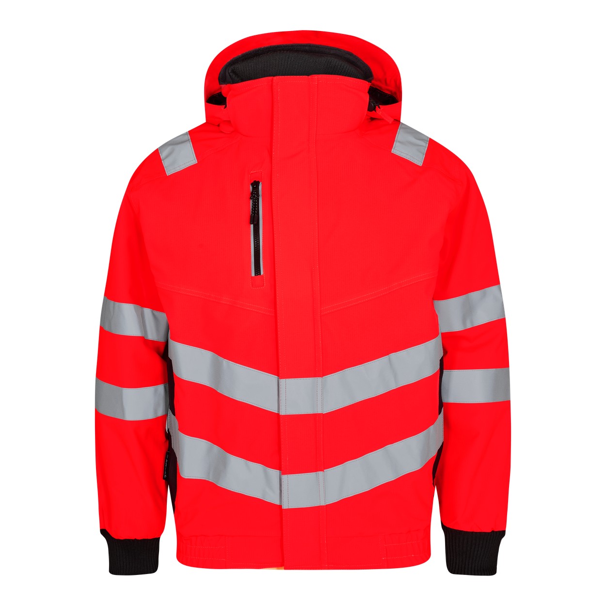 ENGEL Safety 1246-930 Pilotjacke in Rot/Schwarz – Vorderansicht