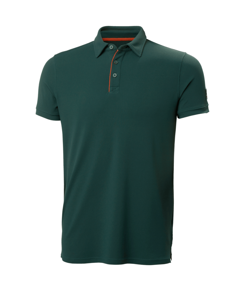 Helly Hansen Workwear TECH POLO in Darkest Tanne – Vorderansicht