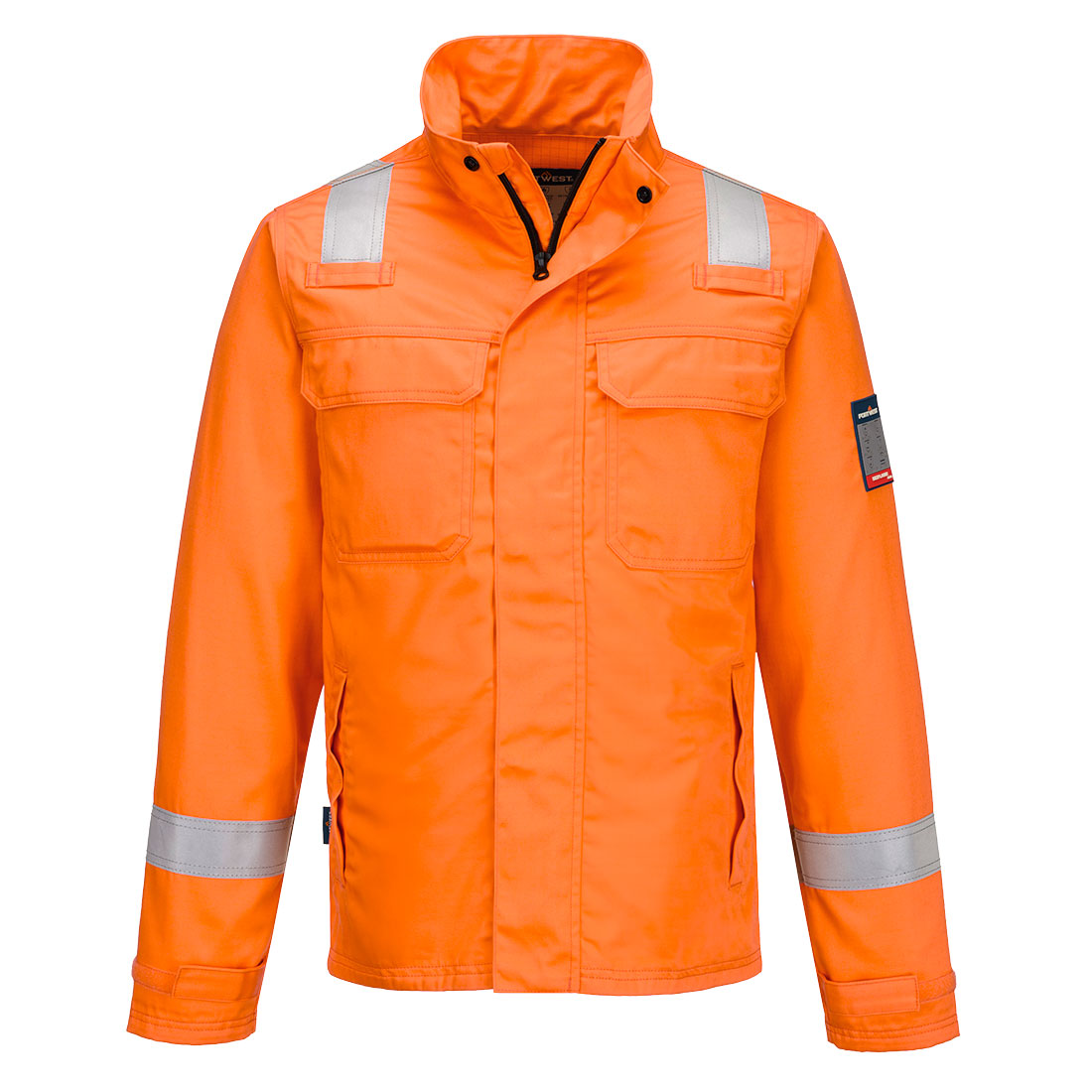 Portwest Bizflame Work+ FR Jacket in Orange – Vorderansicht