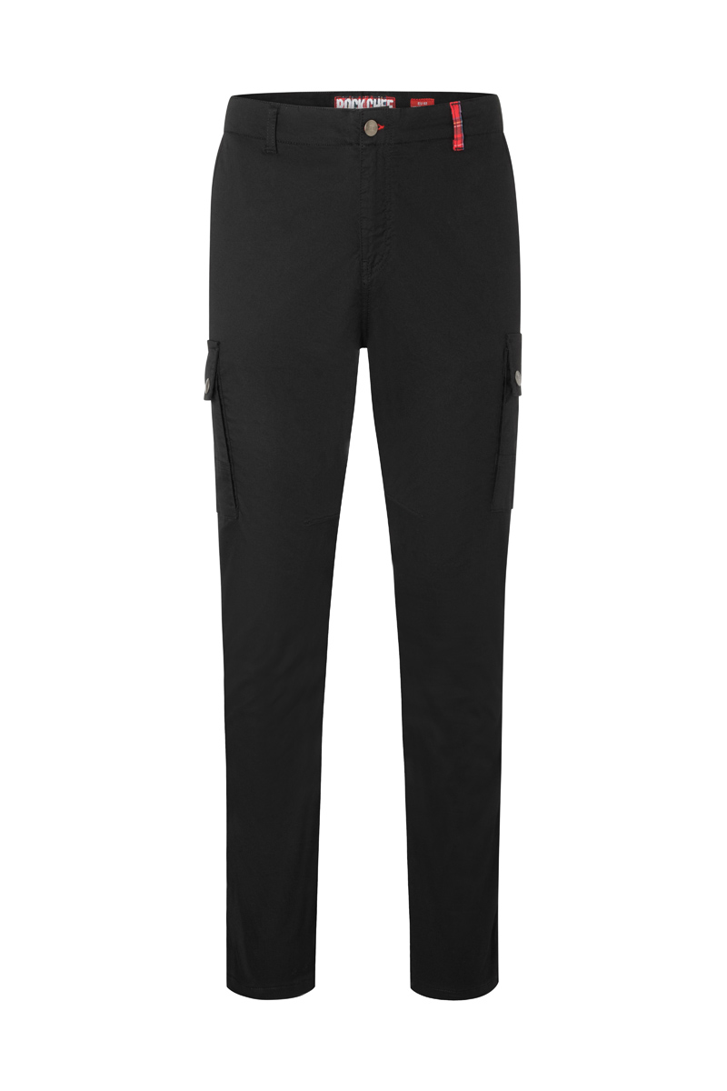 Herren Cargohose ROCK CHEF®-Stage2 in Schwarz – Vorderansicht
