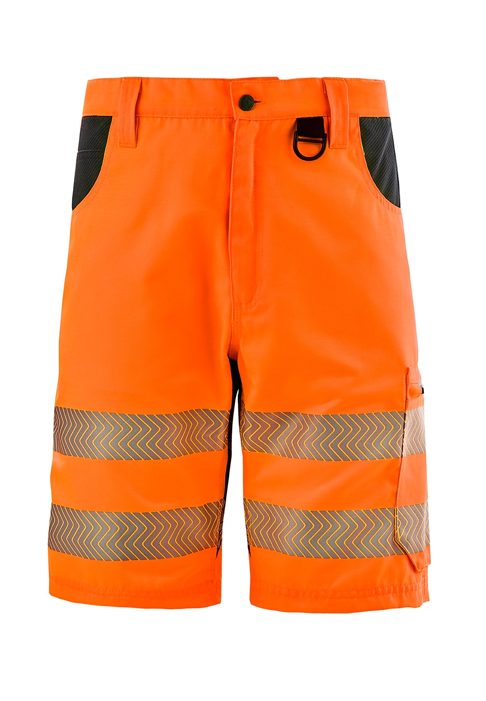 4PROTECT® Warnschutz-Shorts PATERSON in Leuchtorange – Vorderansicht