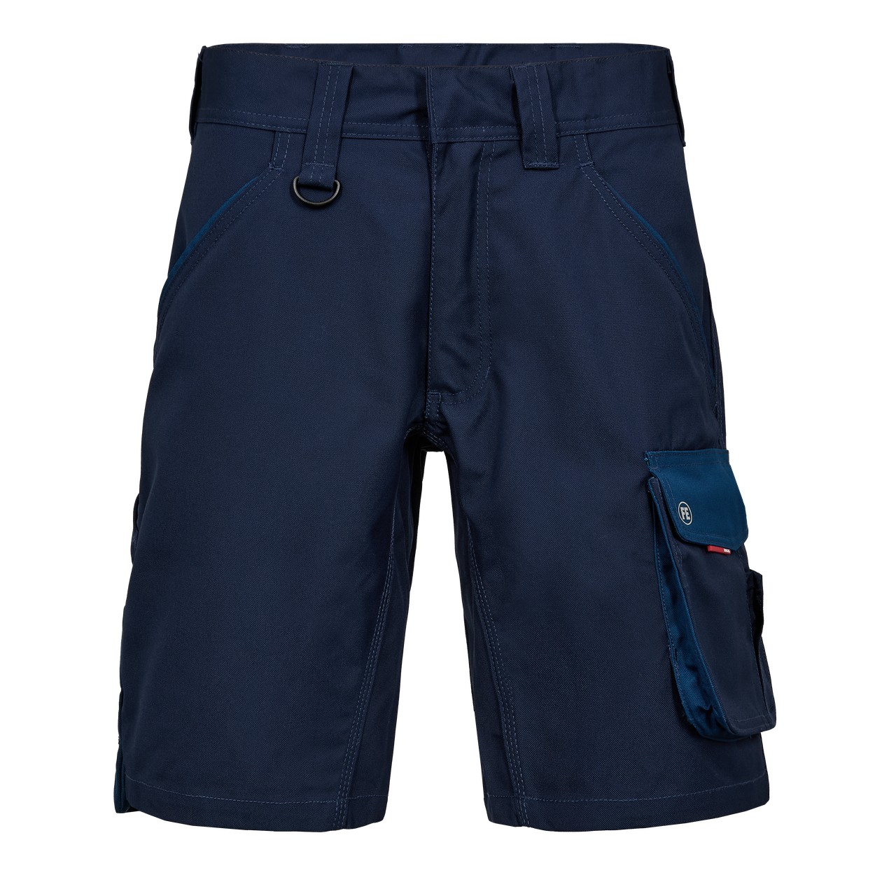 ENGEL Galaxy 6810-254 Arbeitsshorts in Blue Ink/Dark Petrol – Vorderansicht