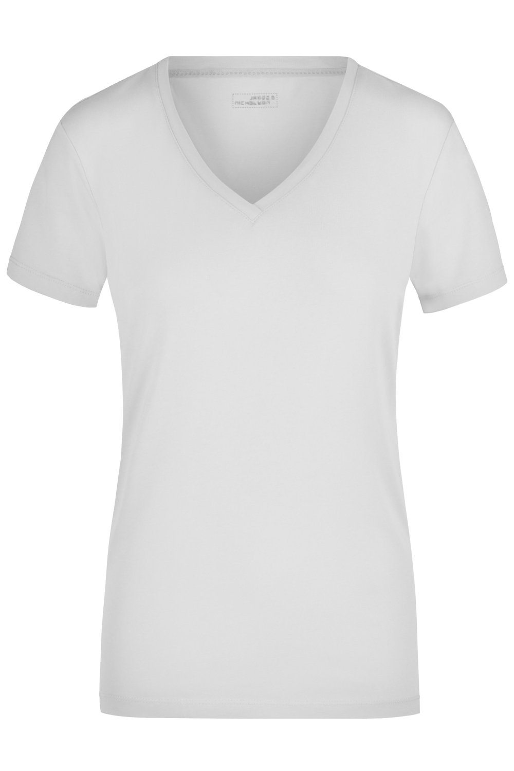 Daiber Ladies' Stretch V-T in White – Vorderansicht