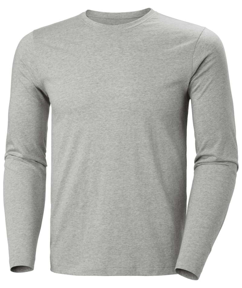 Helly Hansen Workwear CLASSIC LONGSLEEVE in Grau Meliert – Vorderansicht