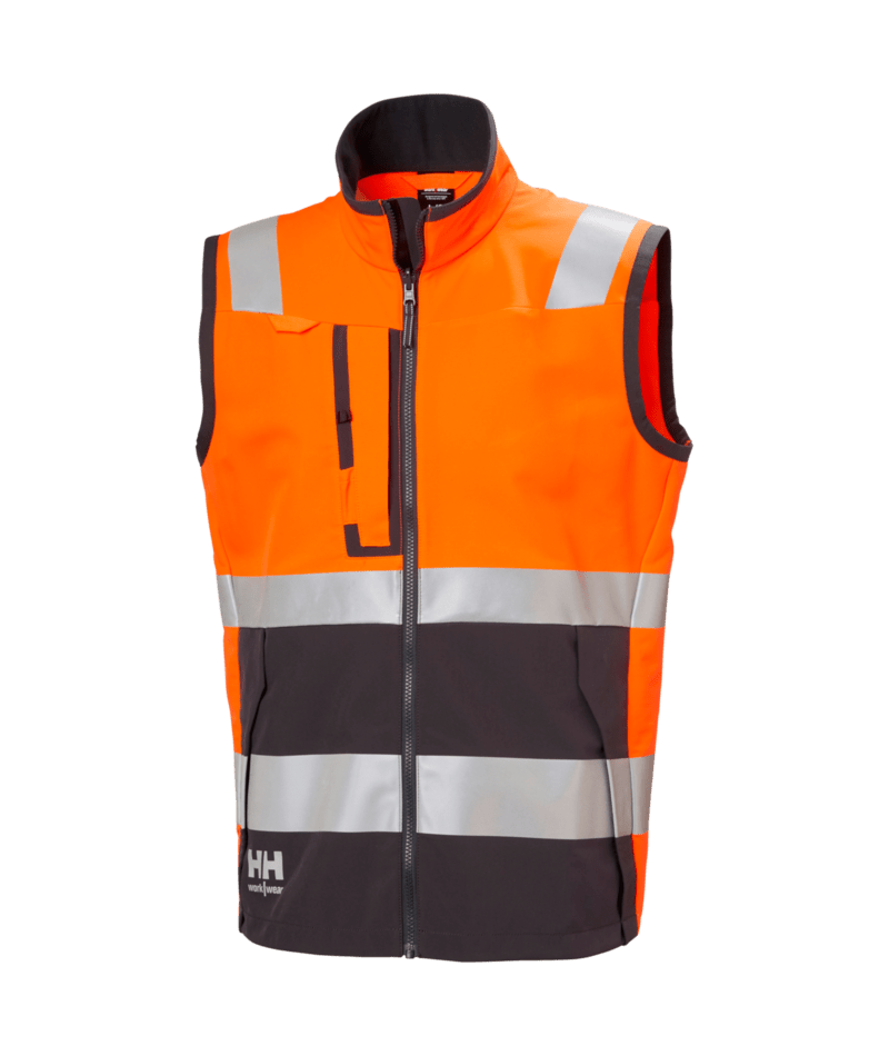 Helly Hansen Workwear ALNA 4X TECH VEST in Orange/Anthrazit – Vorderansicht