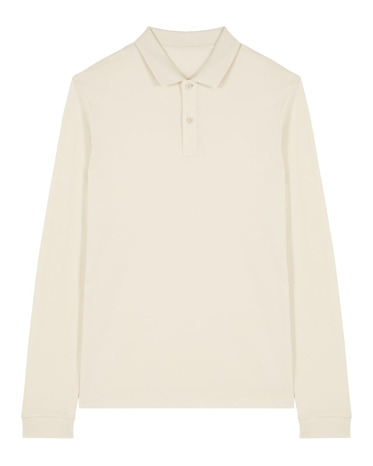 Stanley Stella Prepster 2.0 Long Sleeve in Natural Raw – Vorderansicht