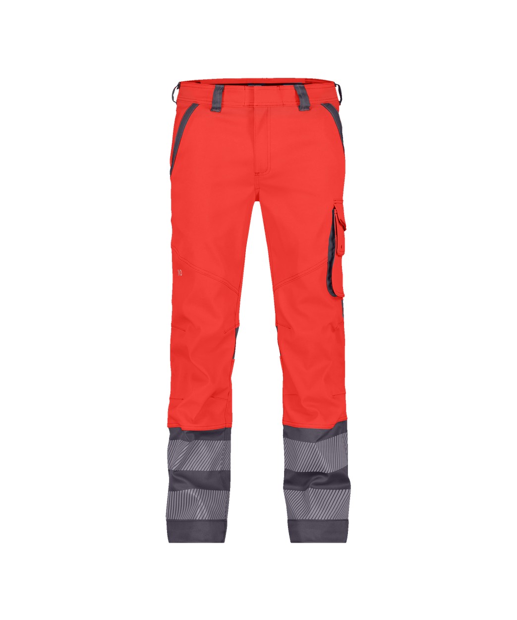 DASSY® Minnesota in Neonrot/Zementgrau – Vorderansicht