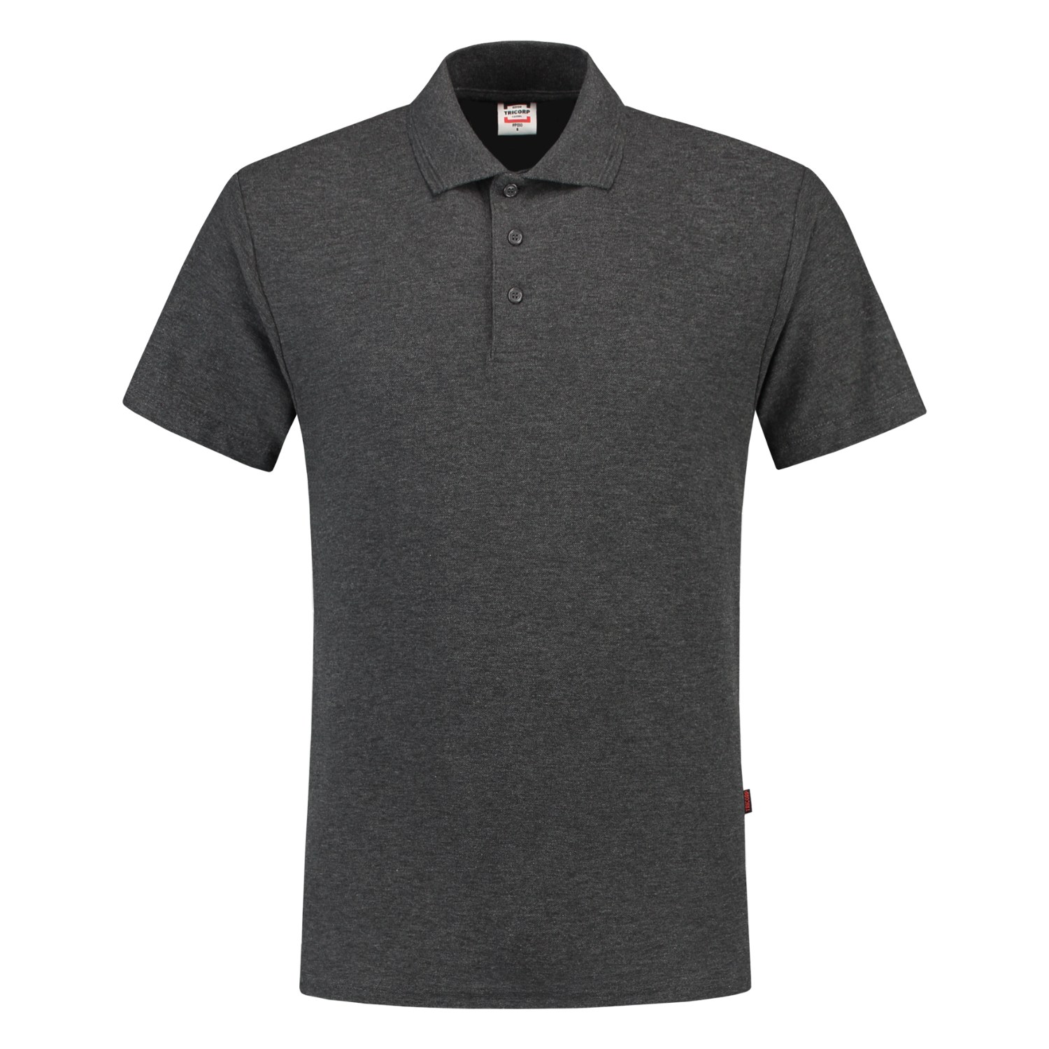 TRICORP Poloshirt 100% Baumwolle in Antramel – Vorderansicht