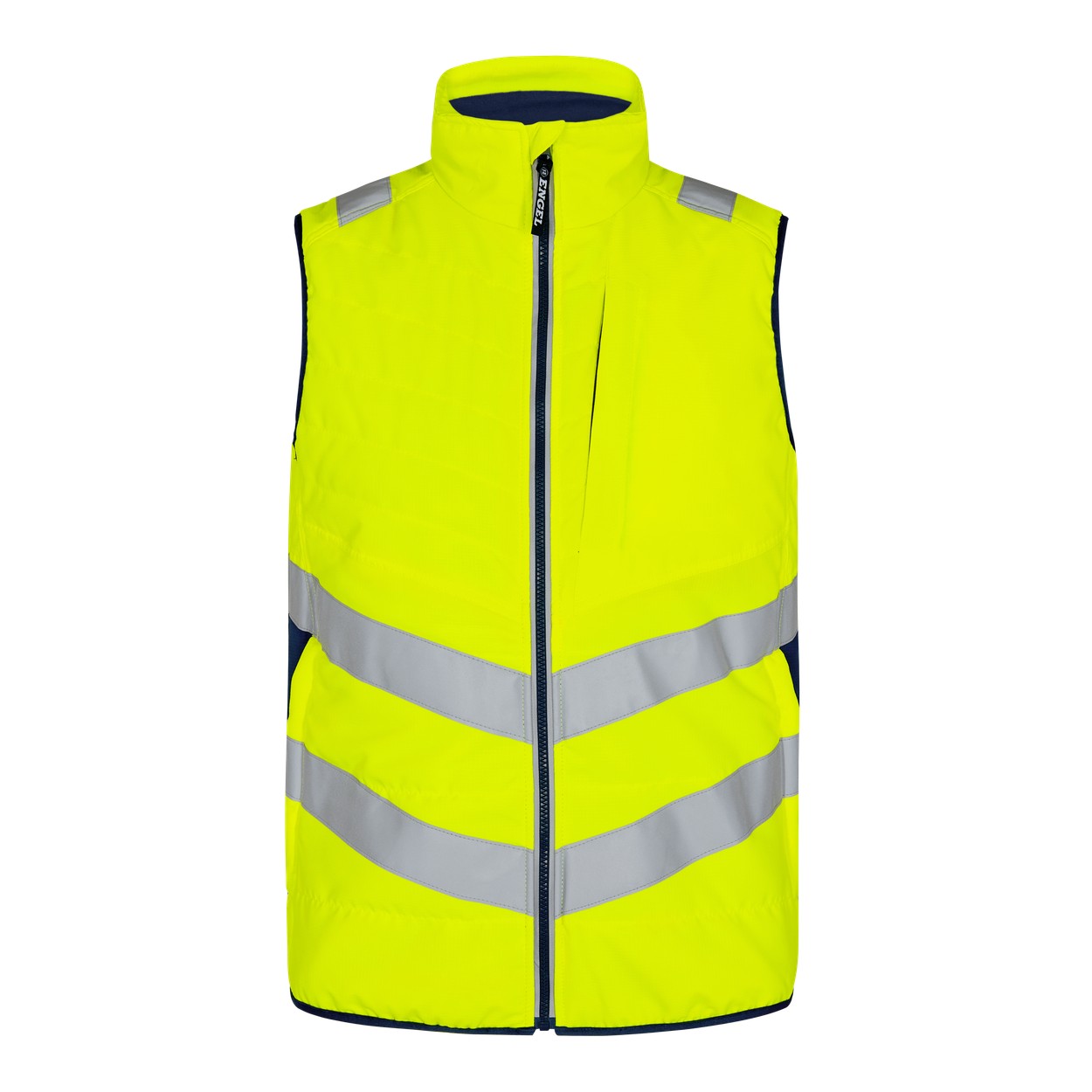 ENGEL Safety 5159-158 Stepp-Innenweste in Gelb/Blue Ink – Vorderansicht