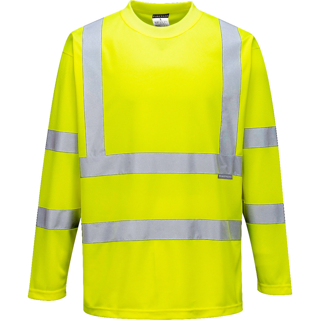 Portwest Hi-Vis T-Shirt L/S in Gelb – Vorderansicht