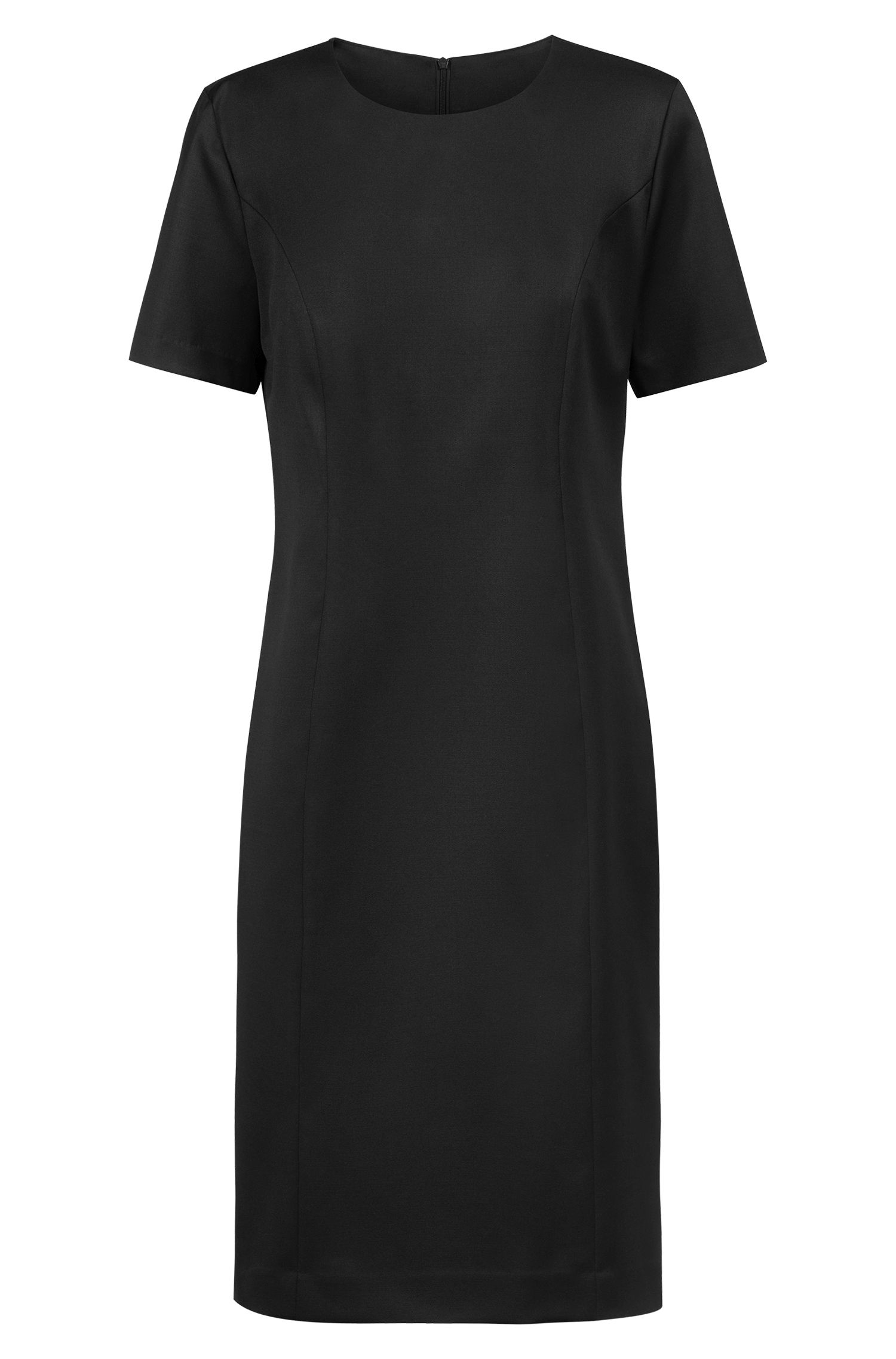 Greiff Damen-Kleid RF Basic in Schwarz – Vorderansicht