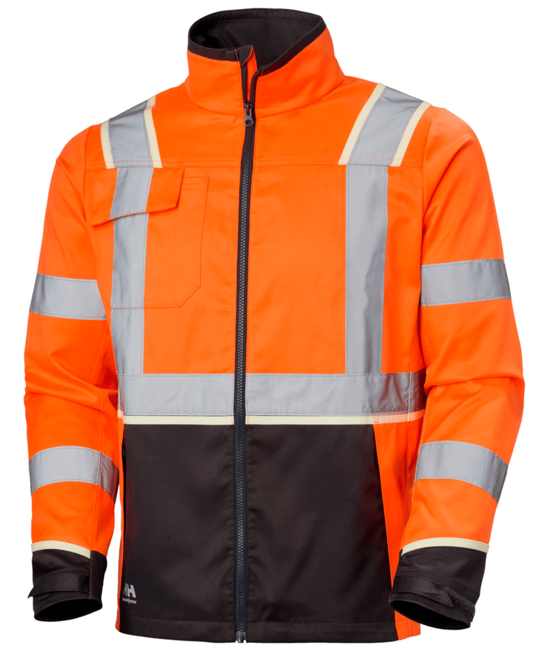 Helly Hansen Workwear UC-ME JACKET in Orange/Anthrazit – Vorderansicht