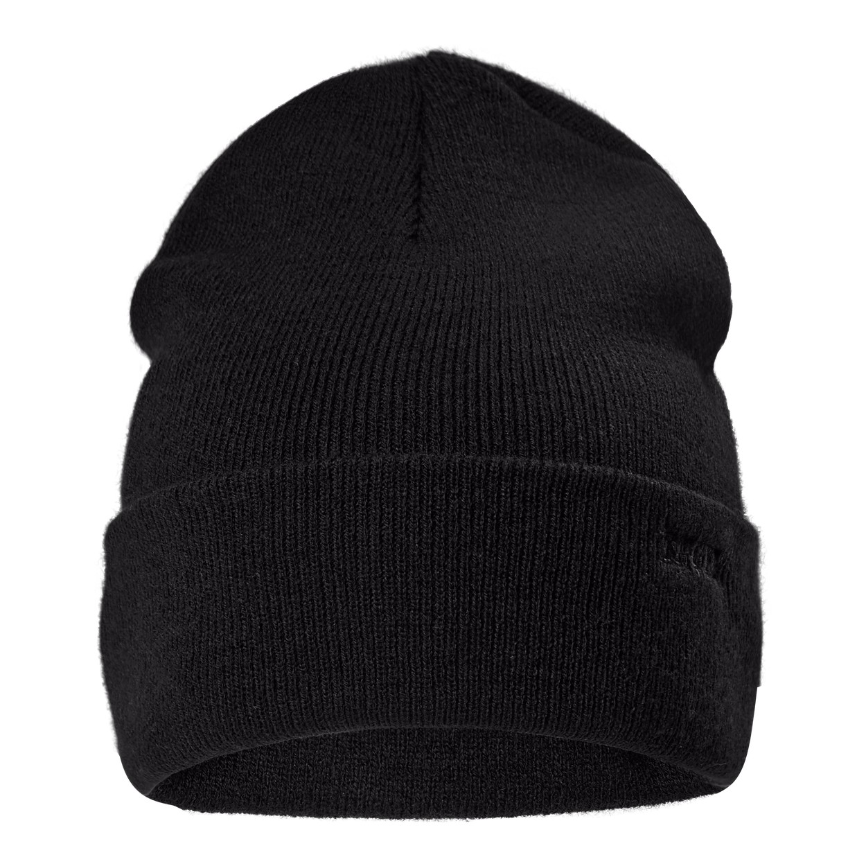 ENGEL Strickmütze 9092-21 in Schwarz – Vorderansicht
