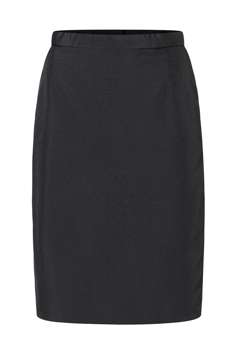 Karlowsky Damen-Servicerock Basic in Schwarz – Vorderansicht