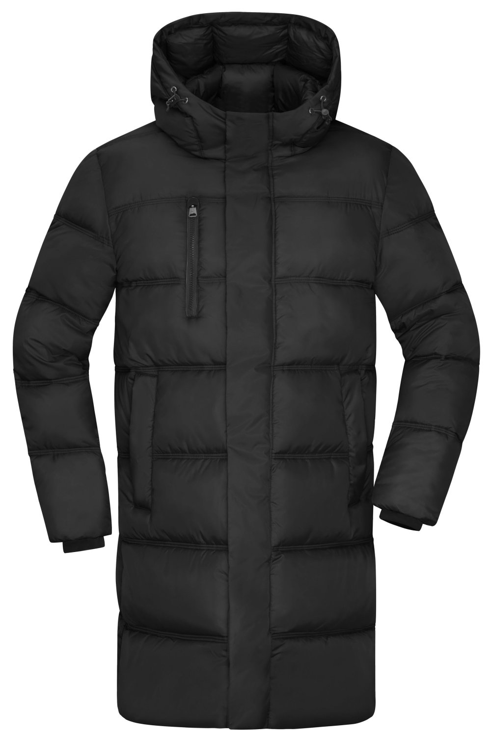 Daiber Men's Winter Short Coat GRS in Black – Vorderansicht