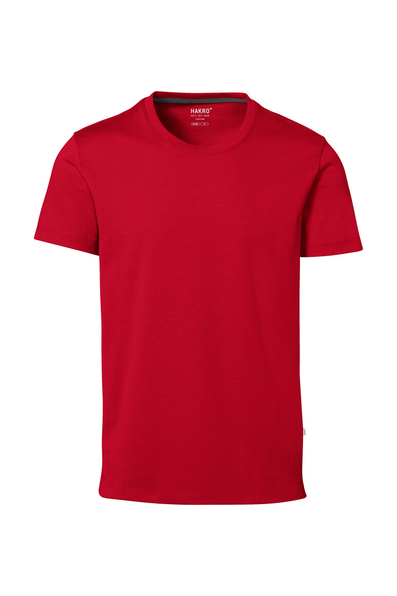 HAKRO 269 COTTON TEC® T-Shirt in Rot – Vorderansicht