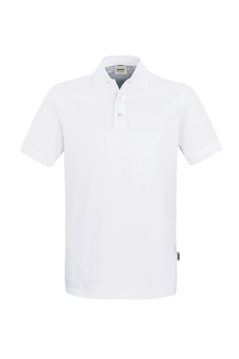 HAKRO 801 Poloshirt Pima-Baumwolle in Weiß – Vorderansicht