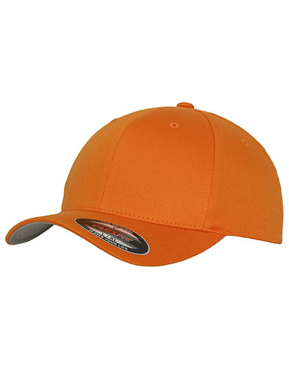 FLEXFIT Wooly Combed Cap in Orange – Vorderansicht