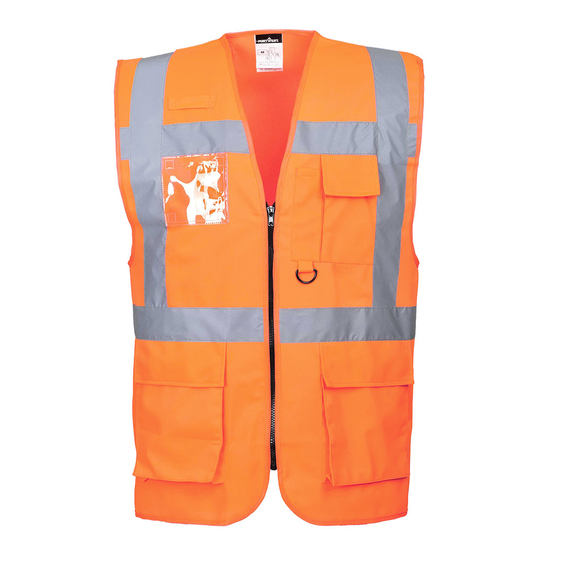 Portwest Berlin Hi-Vis Executive Vest in Orange – Vorderansicht