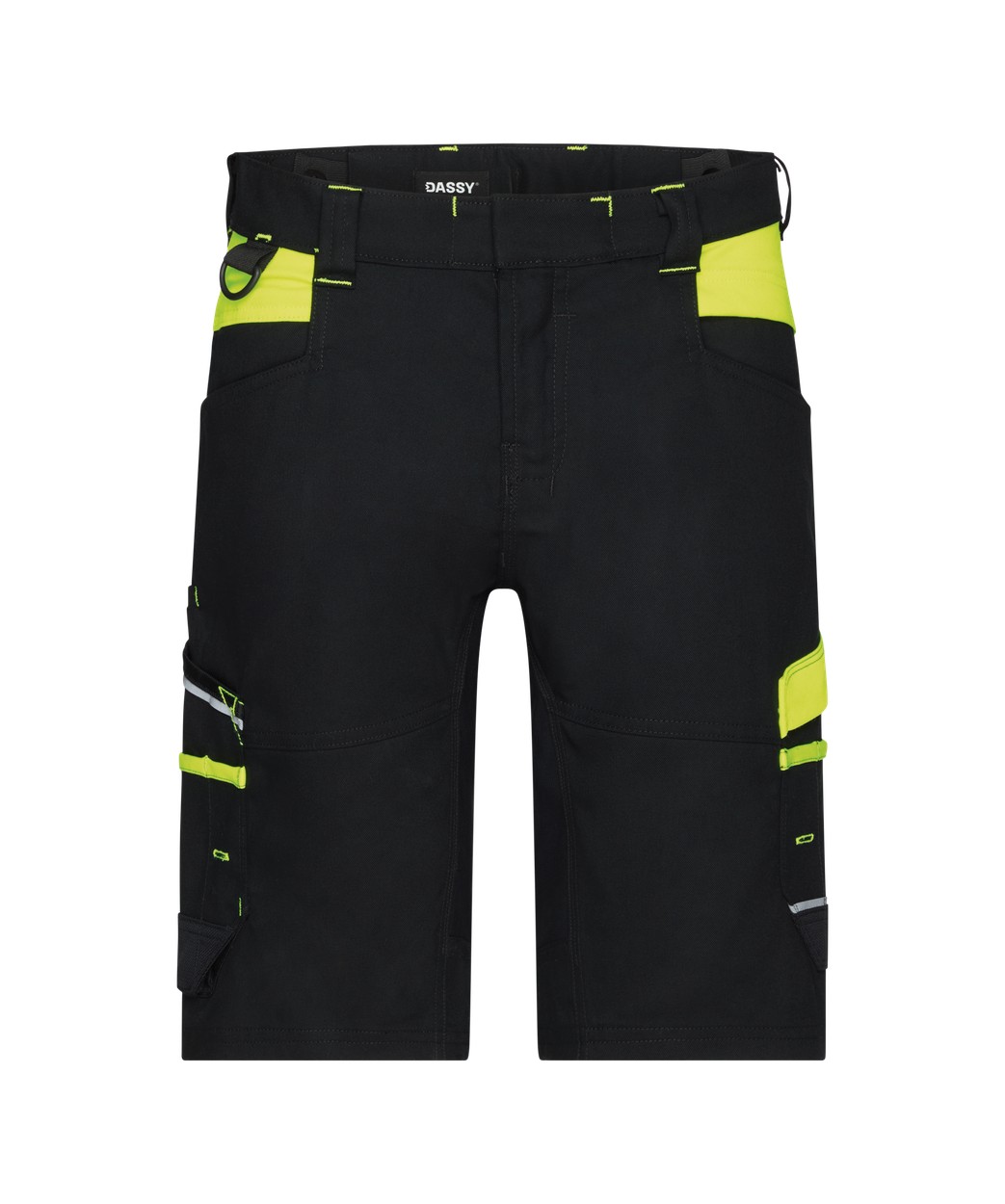 DASSY® Manilla Women in Schwarz/Neongelb – Vorderansicht