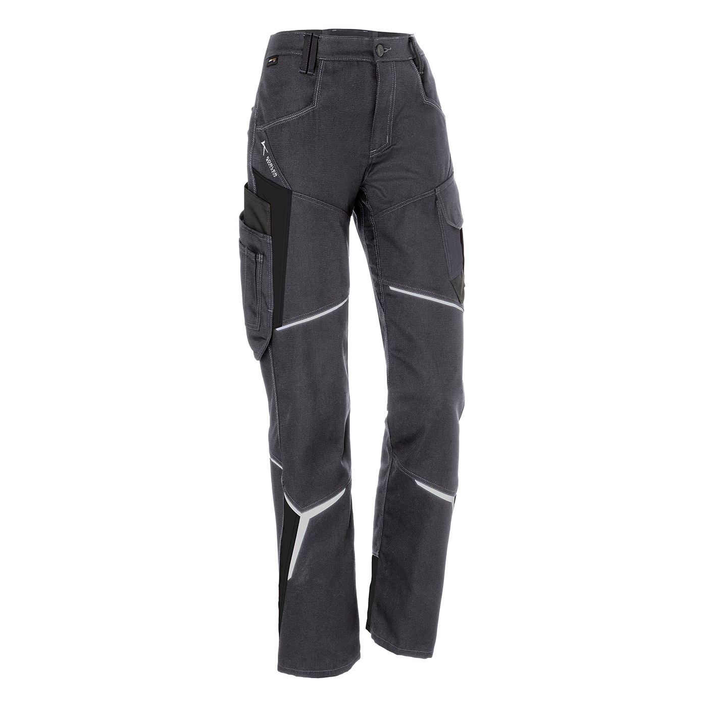 KÜBLER BODYFORCE Damenhose in Anthrazit/Schwarz – Vorderansicht