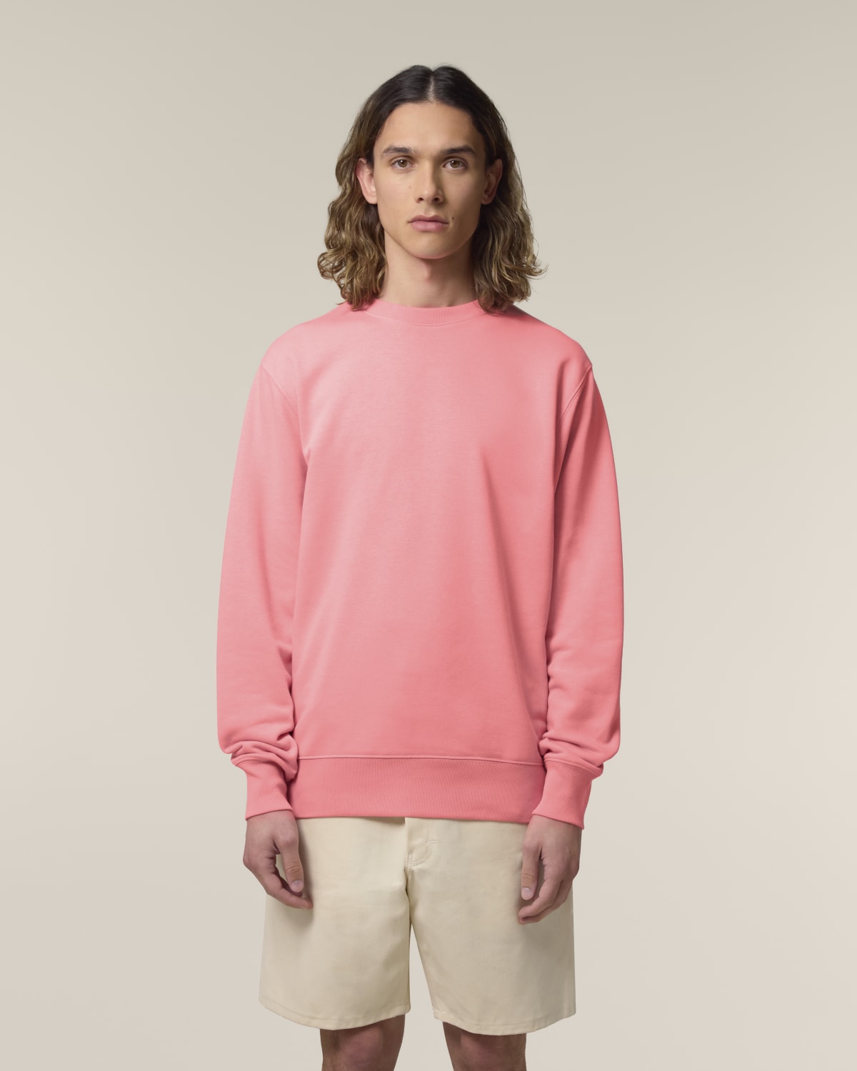 Stanley Stella Matcher in Pink Joy – Modellansicht