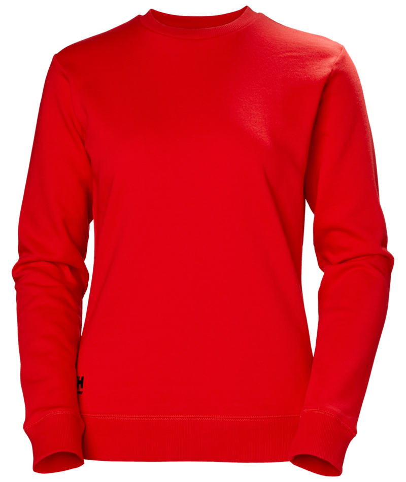 Helly Hansen Workwear W CLASSIC SWEATSHIRT in Signal Rot – Vorderansicht
