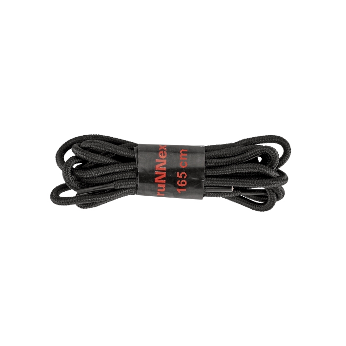 RUNNEX® Rundsenkel 165 cm in Schwarz – Vorderansicht